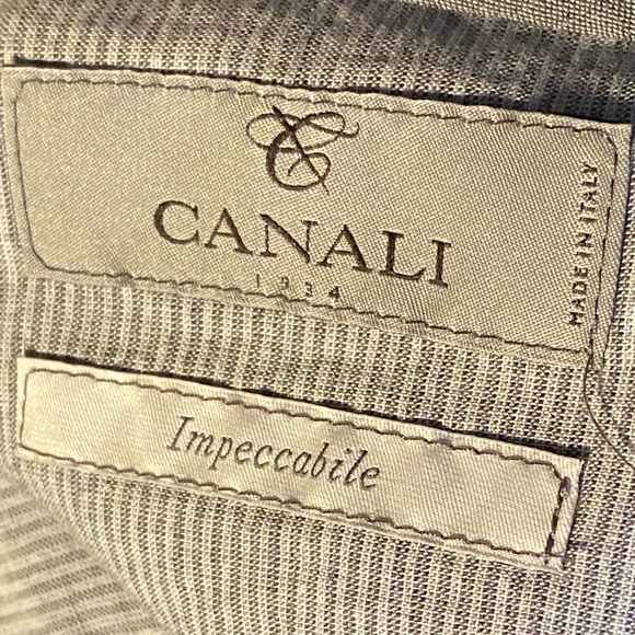 Canali Impeccable Navy Blue Flat Front Wool Trousers Size 38 R - Picture 11 of 15